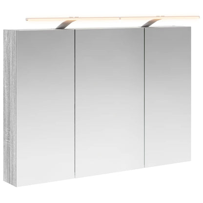 Bathroom Mirror Cabinet Grey Sonoma 100 x 14.5 x 70 cm