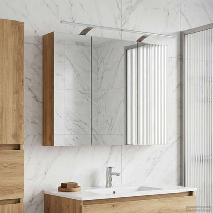 Bathroom Mirror Cabinet Artisan Oak 100 x 14.5 x 70 cm