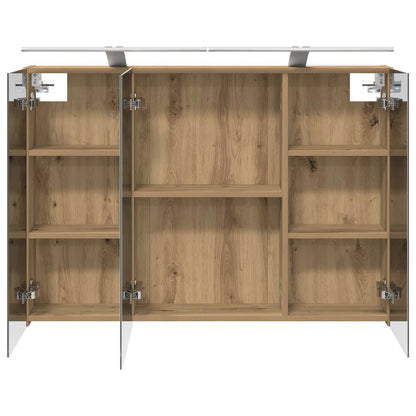 Bathroom Mirror Cabinet Artisan Oak 100 x 14.5 x 70 cm