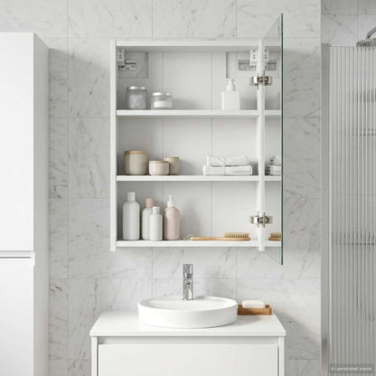 Bathroom Mirror Cabinet White 43 x 16 x 62.5 cm Engineered wood