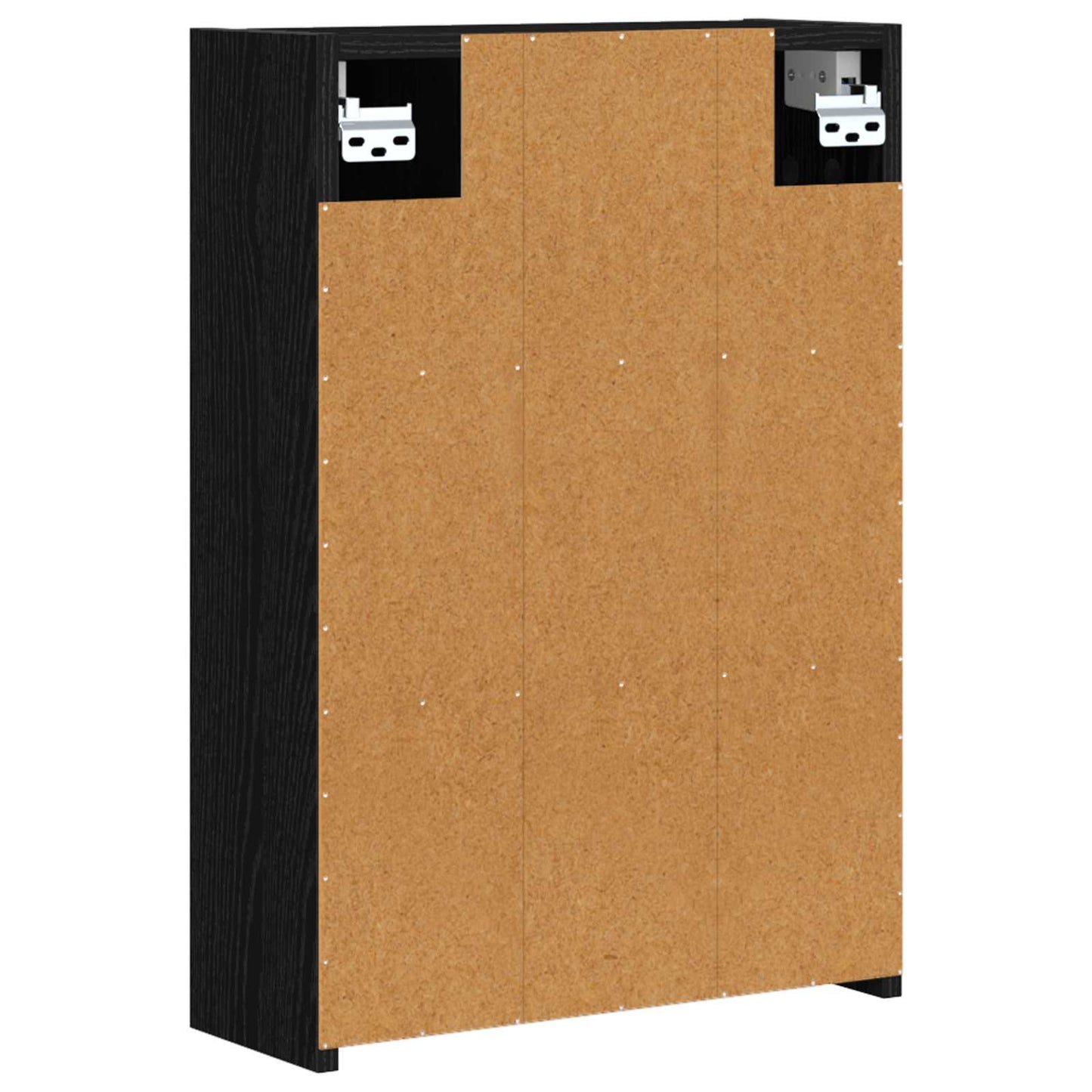 Bathroom Mirror Cabinet Black Oak 43 x 16 x 62.5 cm
