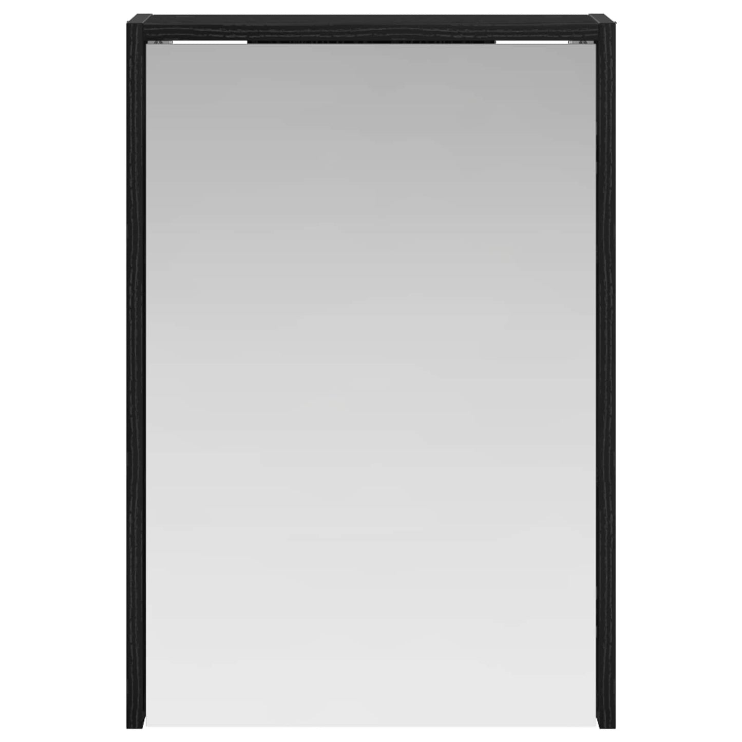 Bathroom Mirror Cabinet Black Oak 43 x 16 x 62.5 cm