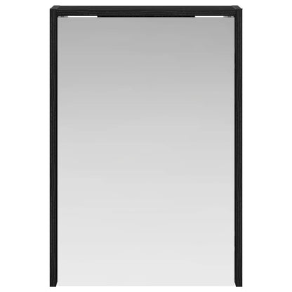 Bathroom Mirror Cabinet Black Oak 43 x 16 x 62.5 cm