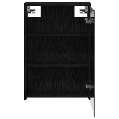Bathroom Mirror Cabinet Black Oak 43 x 16 x 62.5 cm