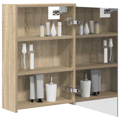 Bathroom Mirror Cabinet Sonoma Oak 43 x 16 x 62.5 cm