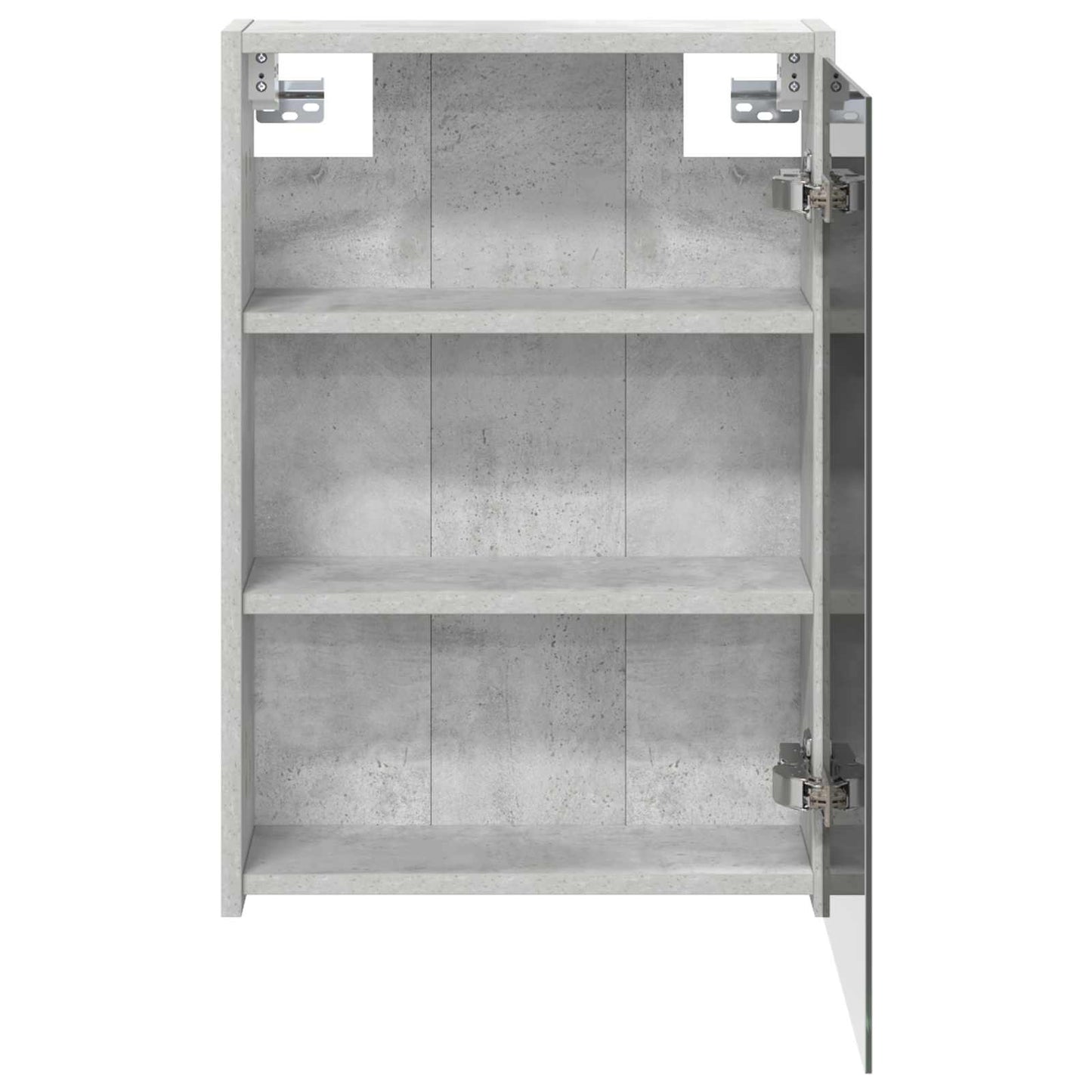 Bathroom Mirror Cabinet Concrete Grey 43 x 16 x 62.5 cm