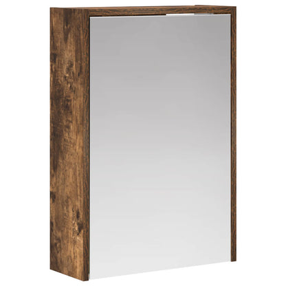 Bathroom Mirror Cabinet Smoked Oak 43 x 16 x 62.5 cm
