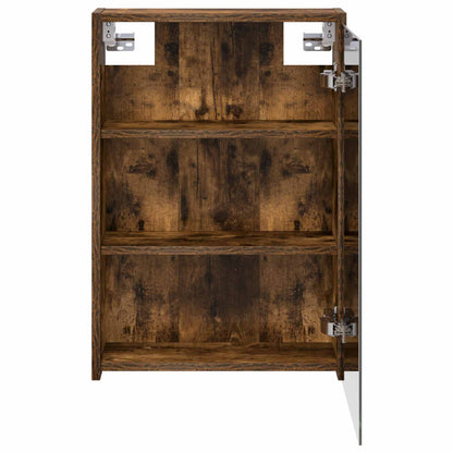 Bathroom Mirror Cabinet Smoked Oak 43 x 16 x 62.5 cm