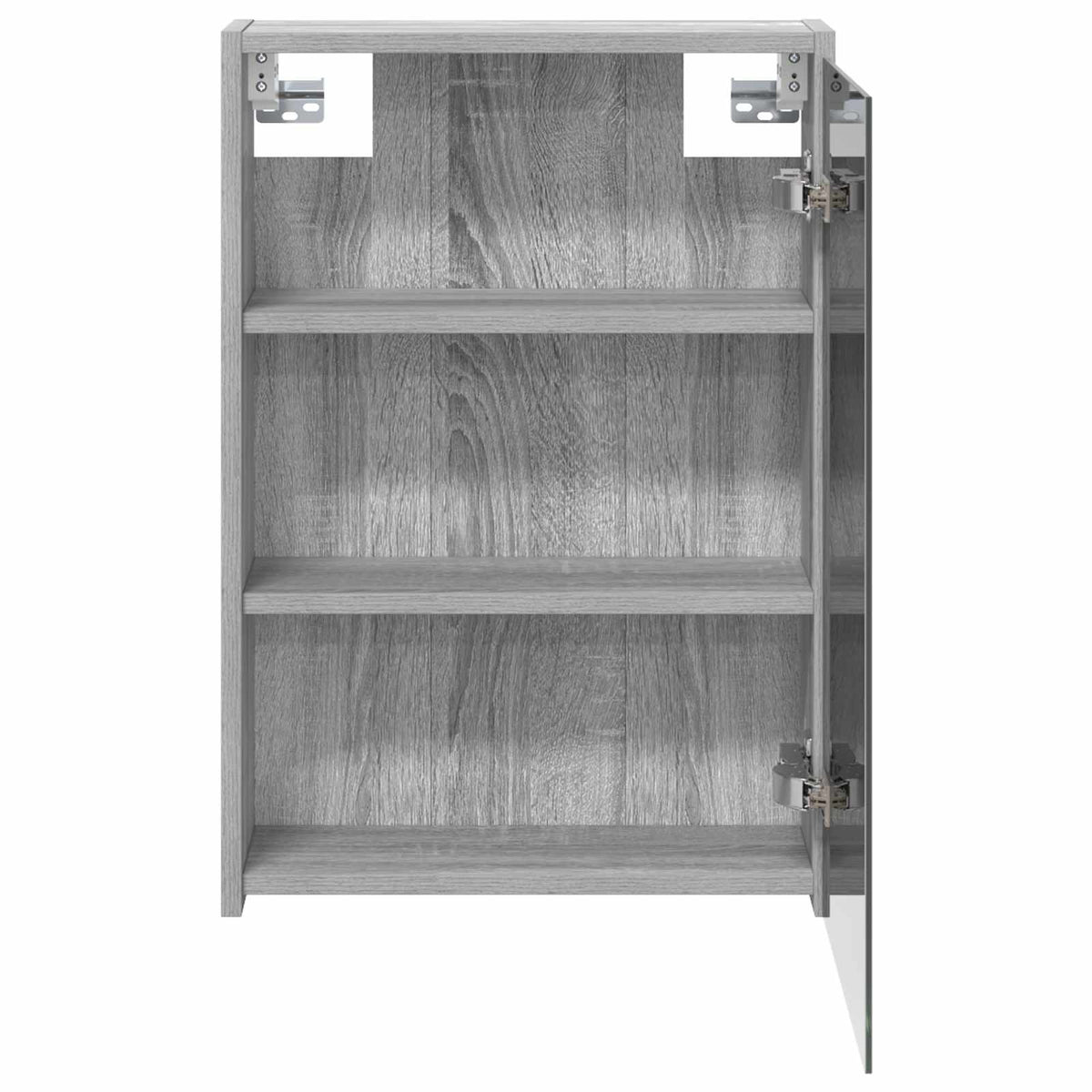 Bathroom Mirror Cabinet Grey Sonoma 43 x 16 x 62.5 cm