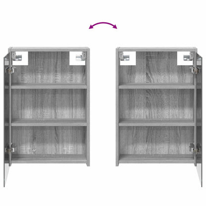 Bathroom Mirror Cabinet Grey Sonoma 43 x 16 x 62.5 cm