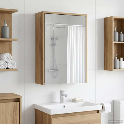 Bathroom Mirror Cabinet Artisian Oak 43 x 16 x 62.5 cm