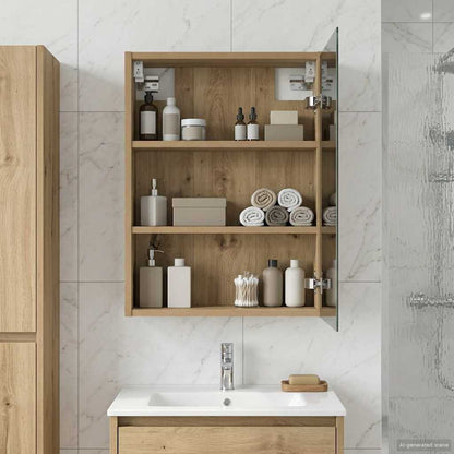 Bathroom Mirror Cabinet Artisian Oak 43 x 16 x 62.5 cm