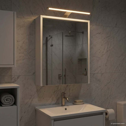 Bathroom Mirror Cabinet White 43 x 16 x 62.5 cm Engineered wood