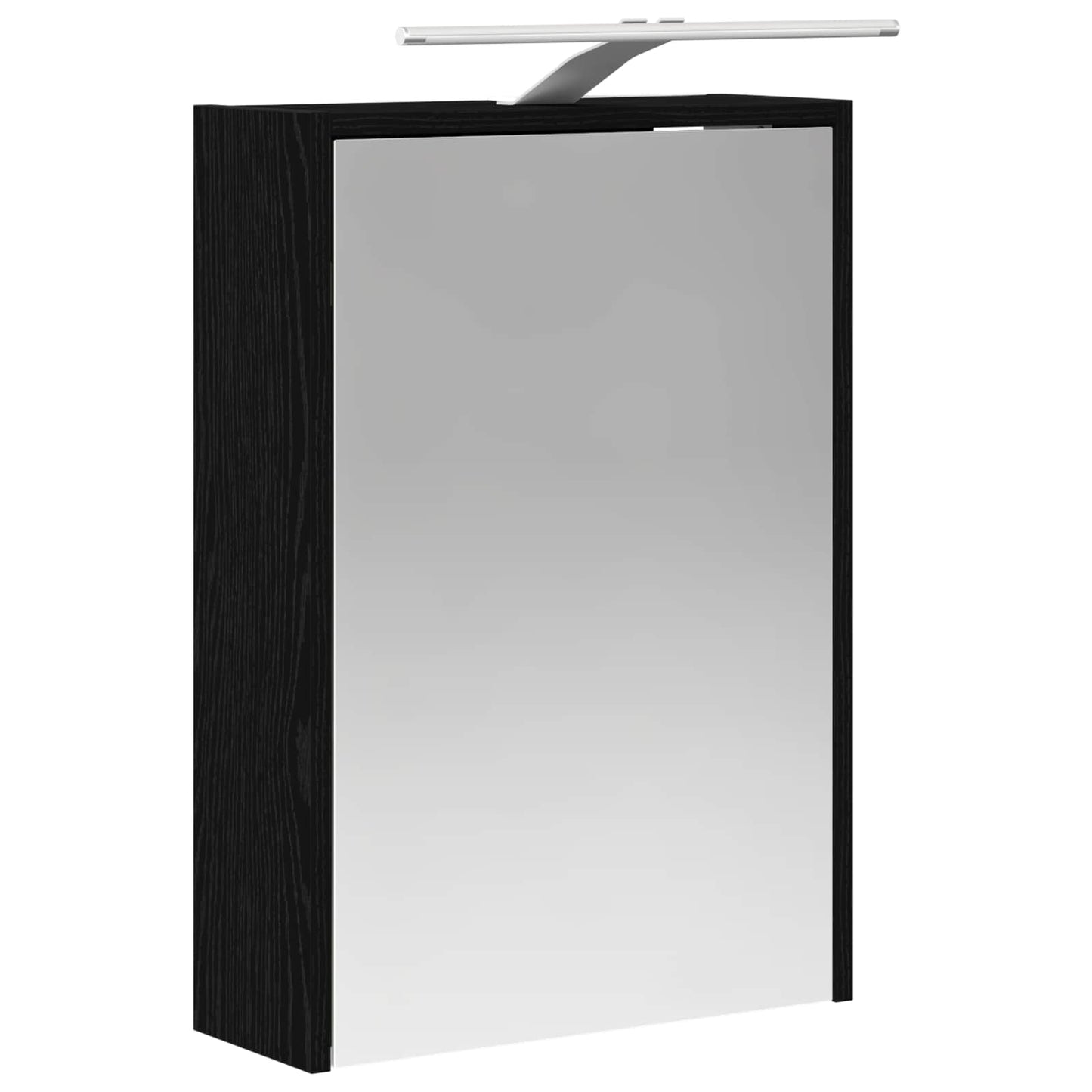 Bathroom Mirror Cabinet Black Oak 43 x 16 x 62.5 cm