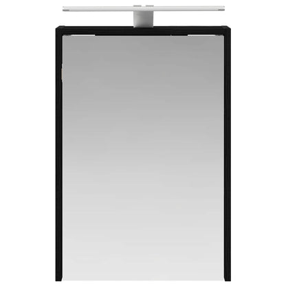 Bathroom Mirror Cabinet Black Oak 43 x 16 x 62.5 cm