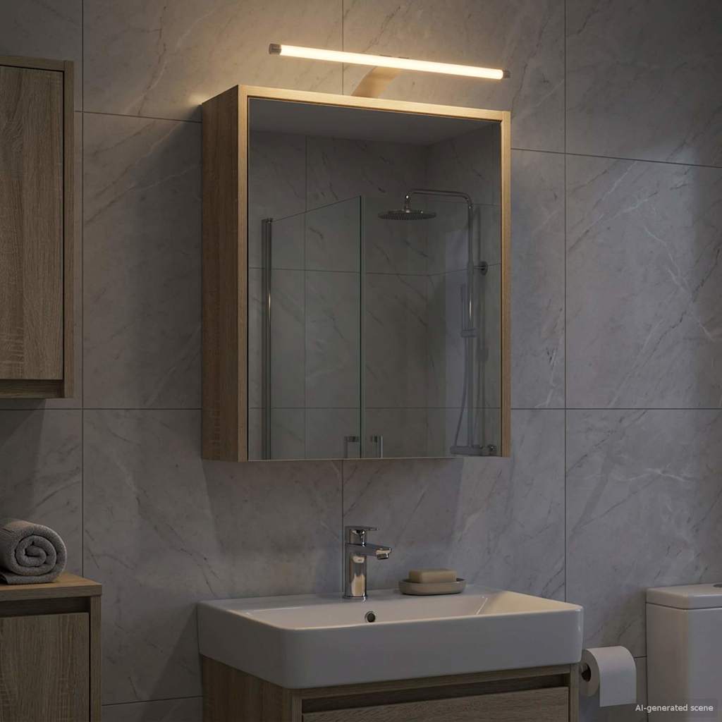 Bathroom Mirror Cabinet Sonoma Oak 43 x 16 x 62.5 cm
