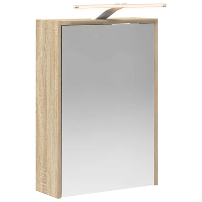 Bathroom Mirror Cabinet Sonoma Oak 43 x 16 x 62.5 cm