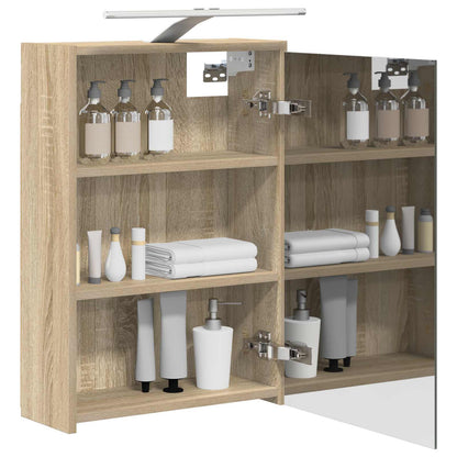 Bathroom Mirror Cabinet Sonoma Oak 43 x 16 x 62.5 cm