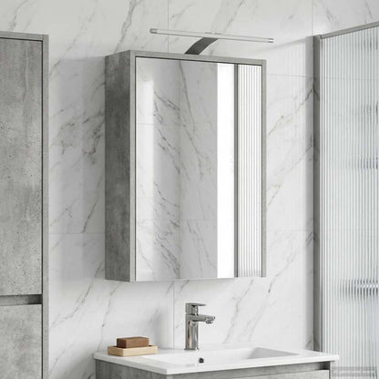 Bathroom Mirror Cabinet Concrete Grey 43 x 16 x 62.5 cm