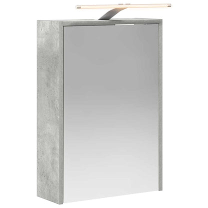 Bathroom Mirror Cabinet Concrete Grey 43 x 16 x 62.5 cm