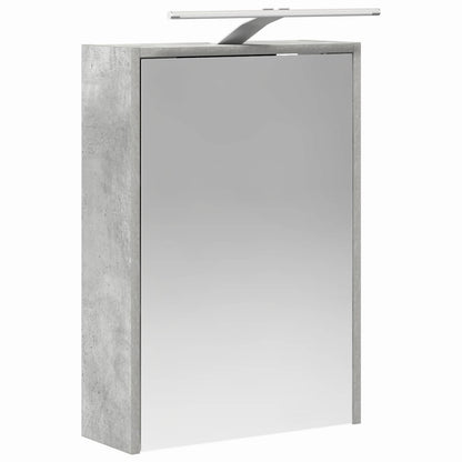 Bathroom Mirror Cabinet Concrete Grey 43 x 16 x 62.5 cm