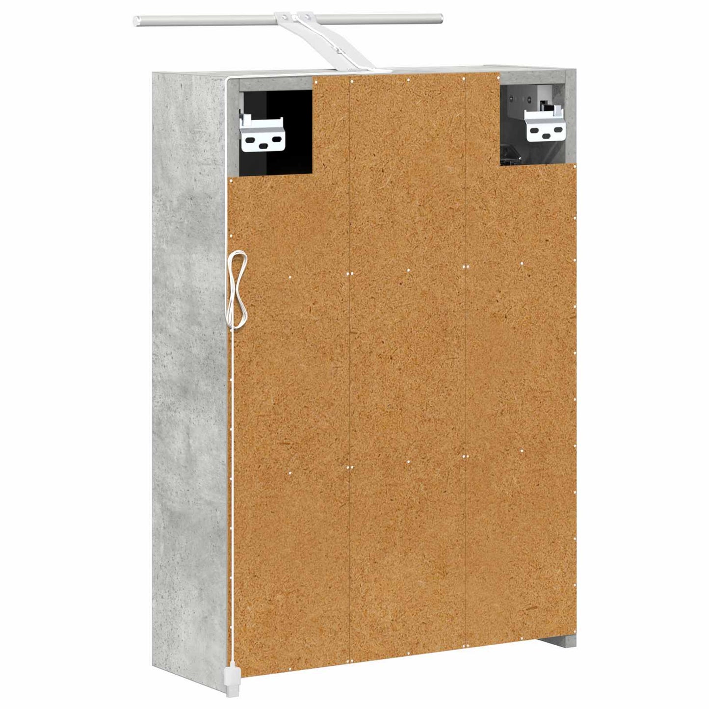 Bathroom Mirror Cabinet Concrete Grey 43 x 16 x 62.5 cm