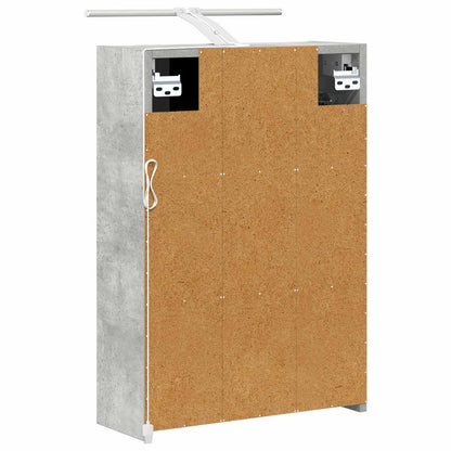 Bathroom Mirror Cabinet Concrete Grey 43 x 16 x 62.5 cm