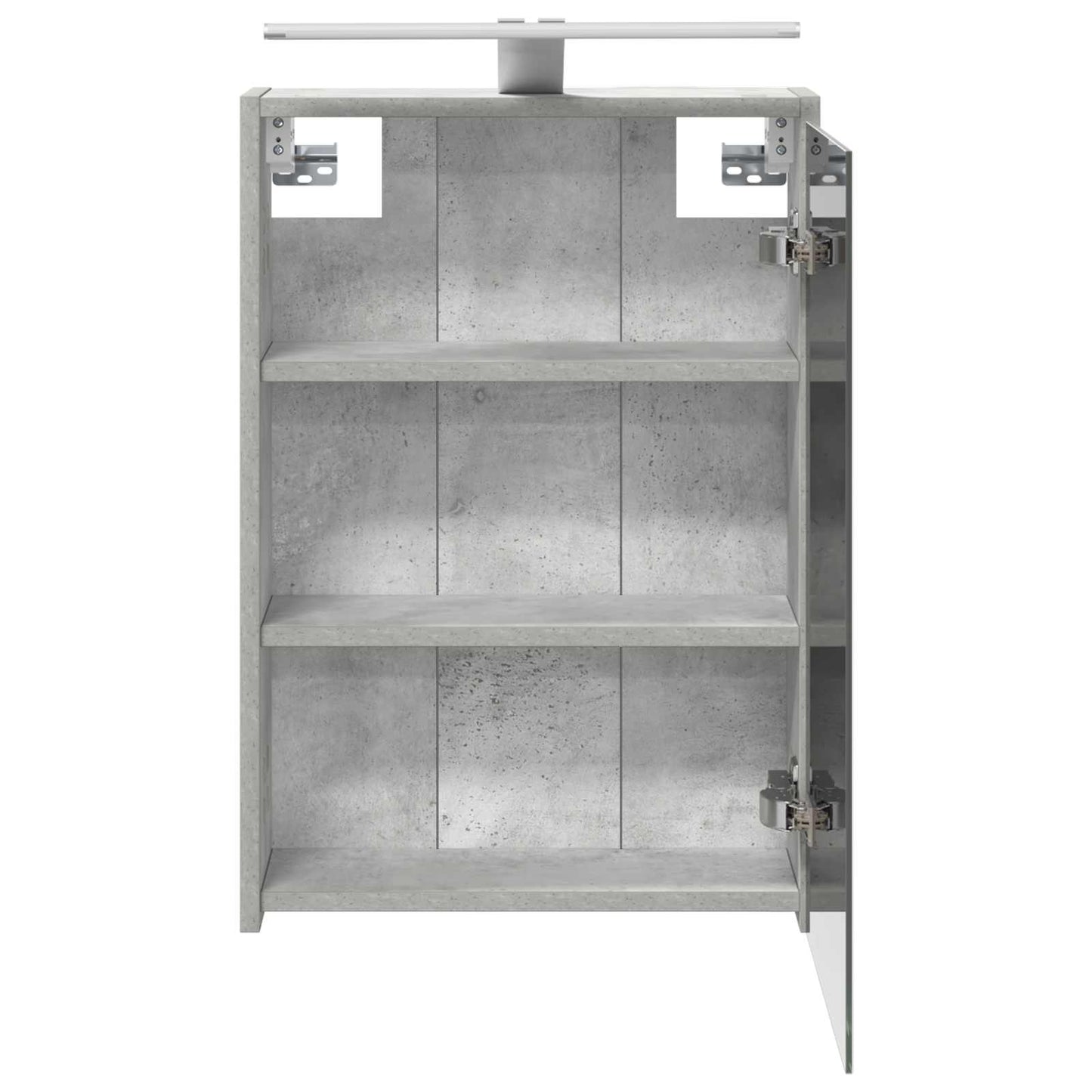Bathroom Mirror Cabinet Concrete Grey 43 x 16 x 62.5 cm