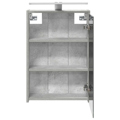 Bathroom Mirror Cabinet Concrete Grey 43 x 16 x 62.5 cm