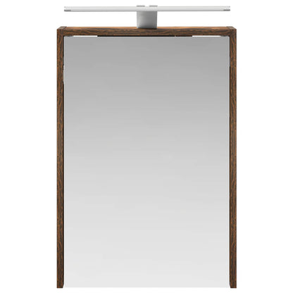 Bathroom Mirror Cabinet Smoked Oak 43 x 16 x 62.5 cm