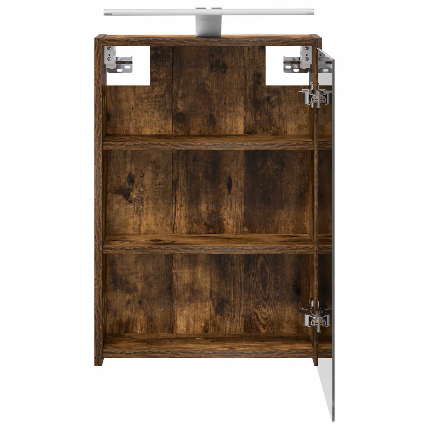Bathroom Mirror Cabinet Smoked Oak 43 x 16 x 62.5 cm