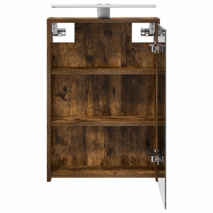 Bathroom Mirror Cabinet Smoked Oak 43 x 16 x 62.5 cm
