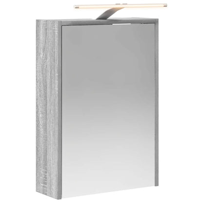 Bathroom Mirror Cabinet Grey Sonoma 43 x 16 x 62.5 cm