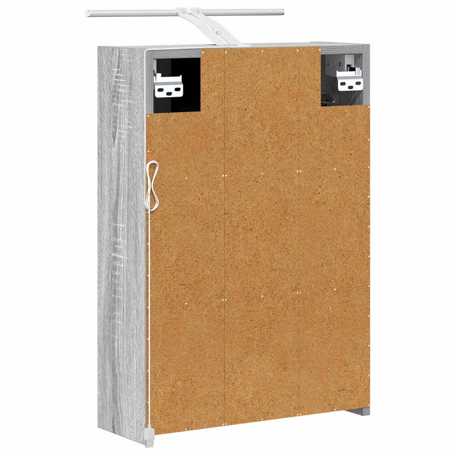 Bathroom Mirror Cabinet Grey Sonoma 43 x 16 x 62.5 cm