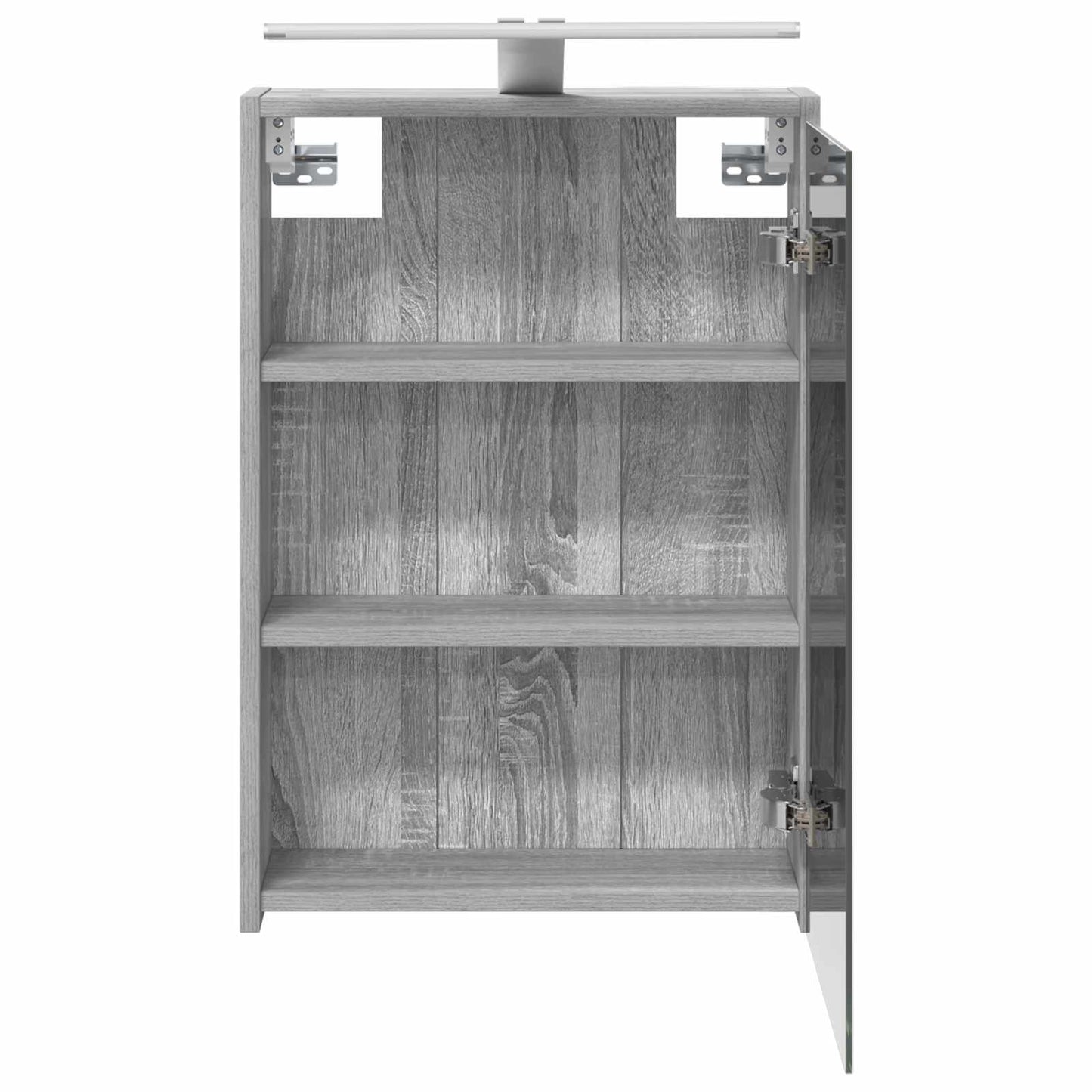 Bathroom Mirror Cabinet Grey Sonoma 43 x 16 x 62.5 cm