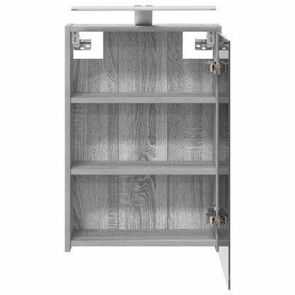 Bathroom Mirror Cabinet Grey Sonoma 43 x 16 x 62.5 cm