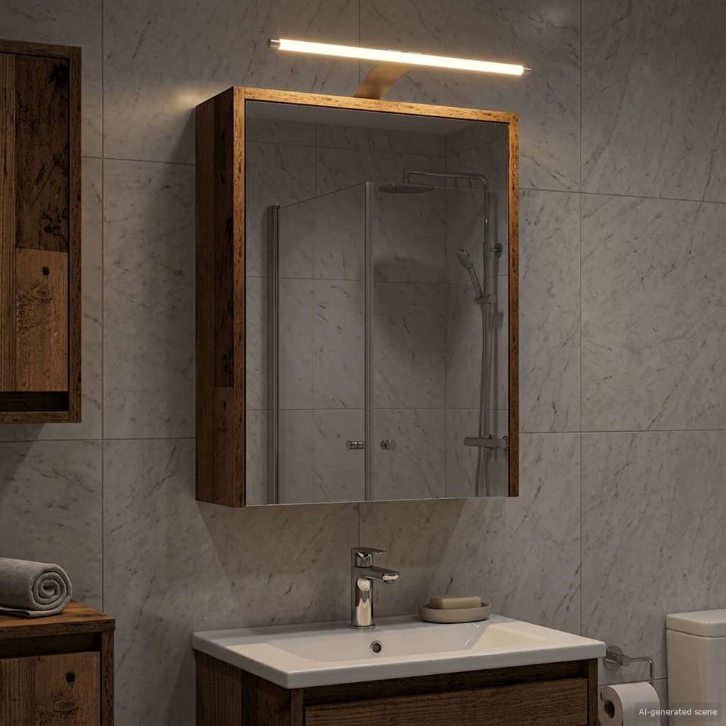 Bathroom Mirror Cabinet Old Wood 43 x 16 x 62.5 cm