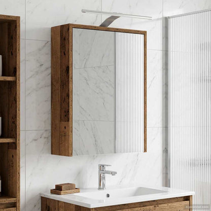 Bathroom Mirror Cabinet Old Wood 43 x 16 x 62.5 cm