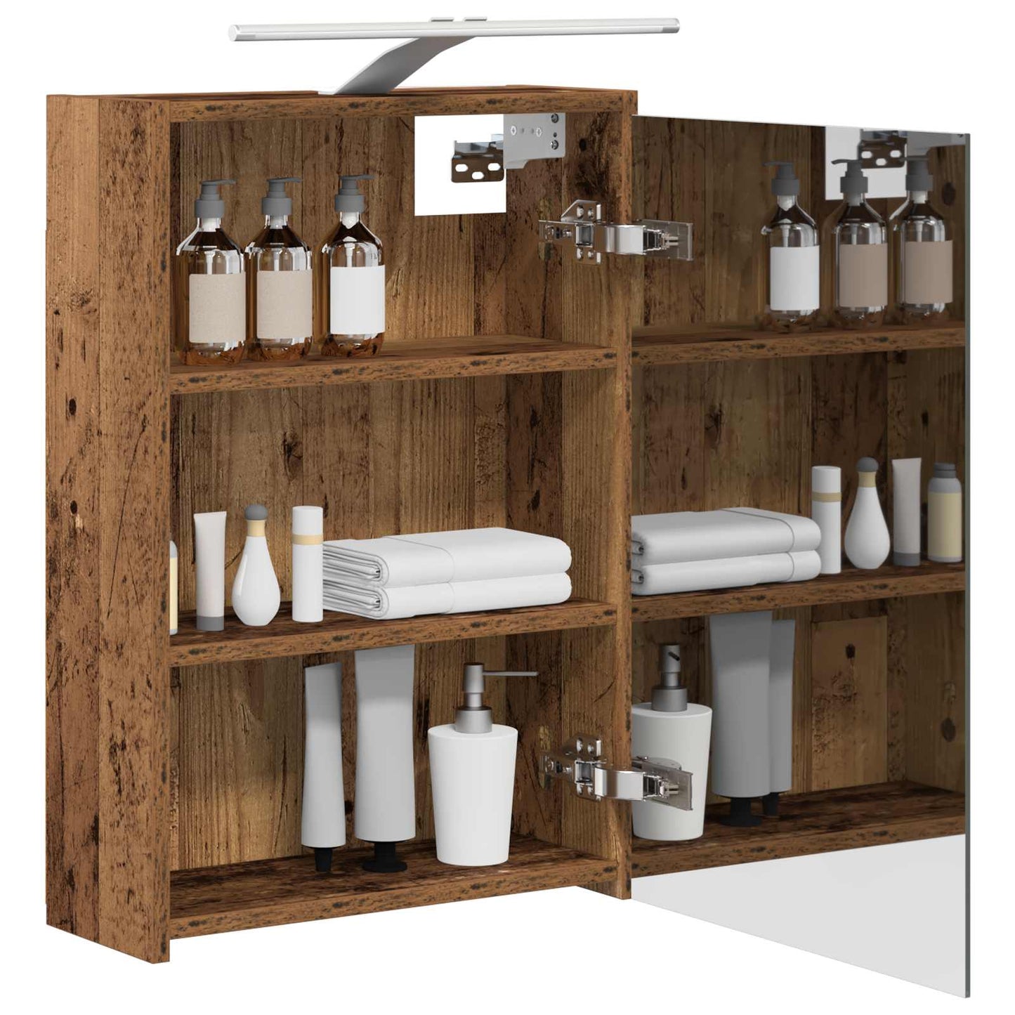 Bathroom Mirror Cabinet Old Wood 43 x 16 x 62.5 cm