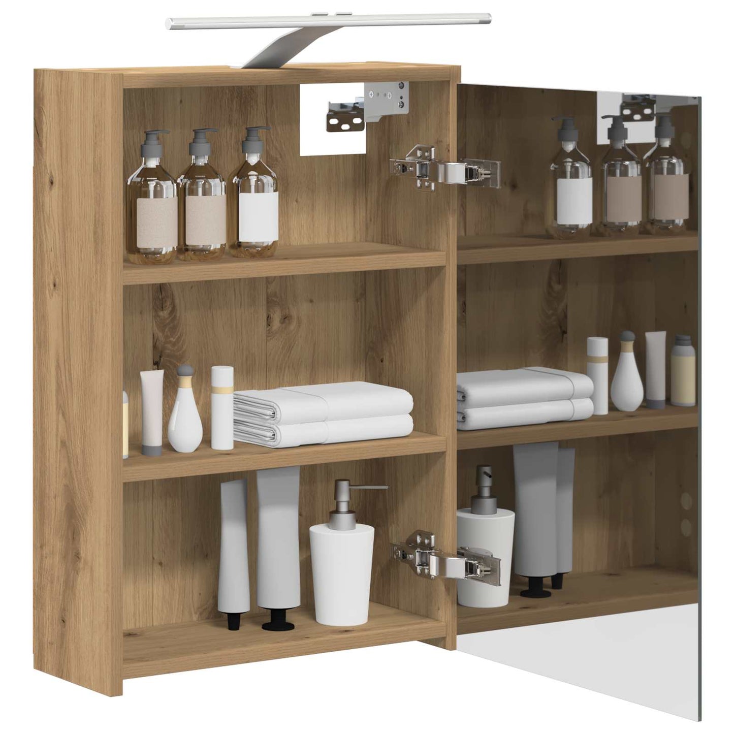 Bathroom Mirror Cabinet Artisian Oak 43 x 16 x 62.5 cm