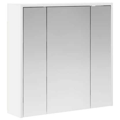 Bathroom Mirror Cabinet White 63.5 x 16 x 62.5 cm