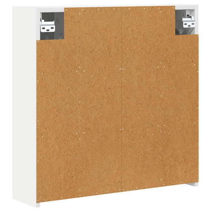 Bathroom Mirror Cabinet White 63.5 x 16 x 62.5 cm