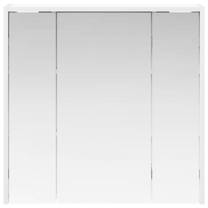 Bathroom Mirror Cabinet White 63.5 x 16 x 62.5 cm