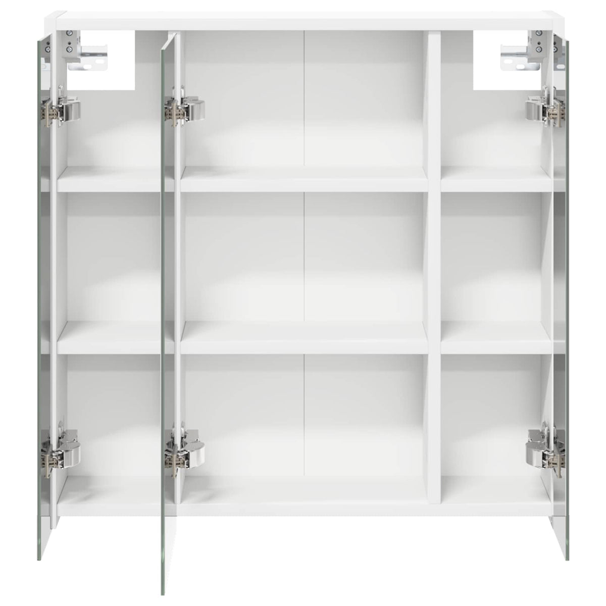 Bathroom Mirror Cabinet White 63.5 x 16 x 62.5 cm