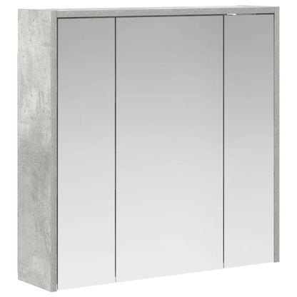 Bathroom Mirror Cabinet Concrete Grey 63.5 x 16 x 62.5 cm