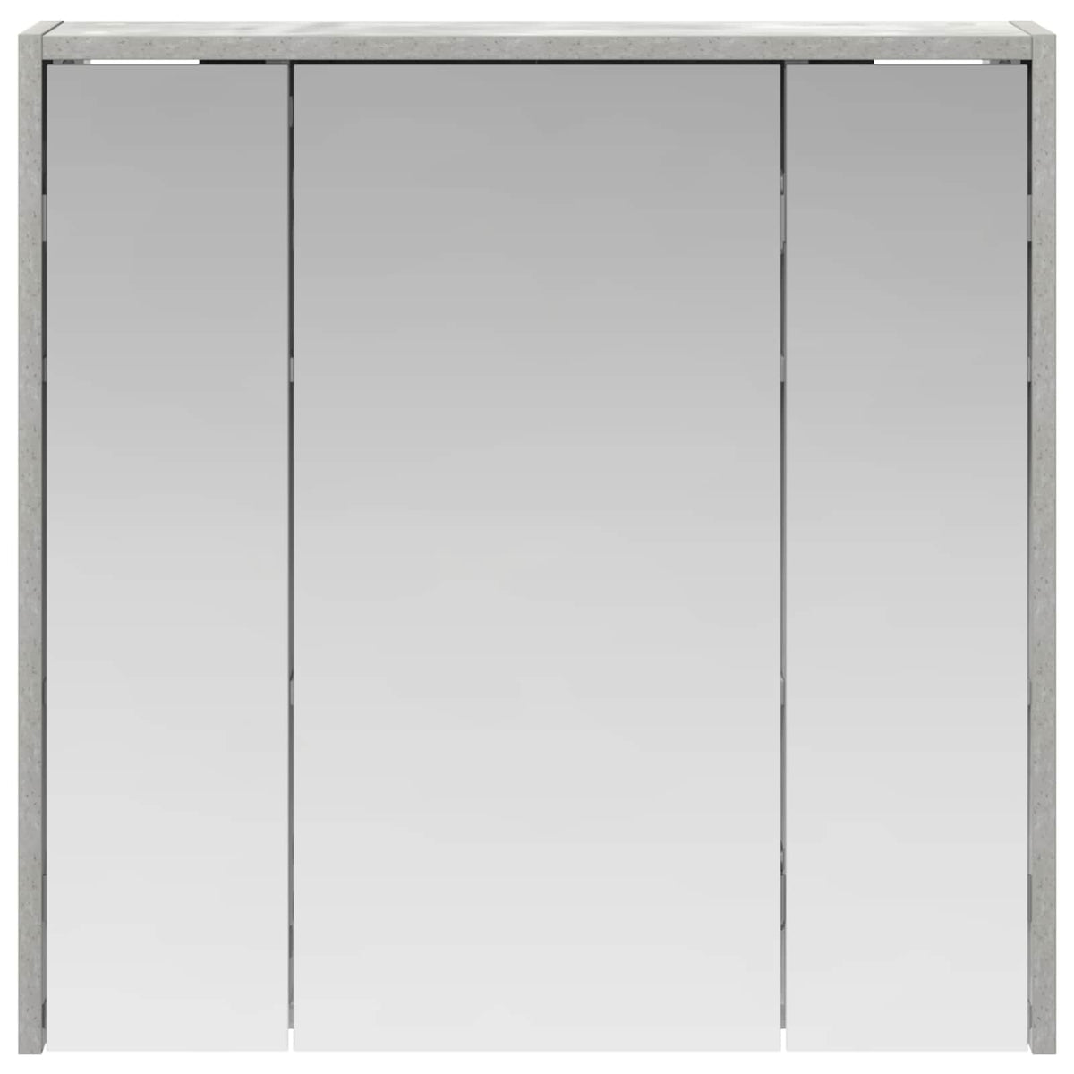 Bathroom Mirror Cabinet Concrete Grey 63.5 x 16 x 62.5 cm