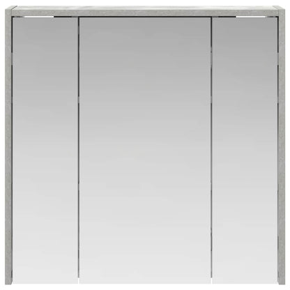 Bathroom Mirror Cabinet Concrete Grey 63.5 x 16 x 62.5 cm