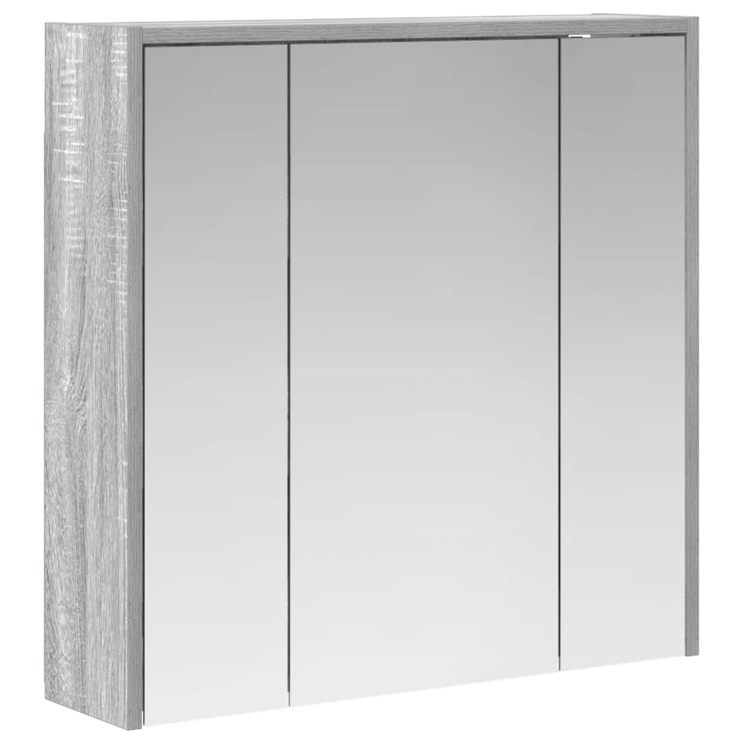 Bathroom Mirror Cabinet Grey Sonoma 63.5 x 16 x 62.5 cm