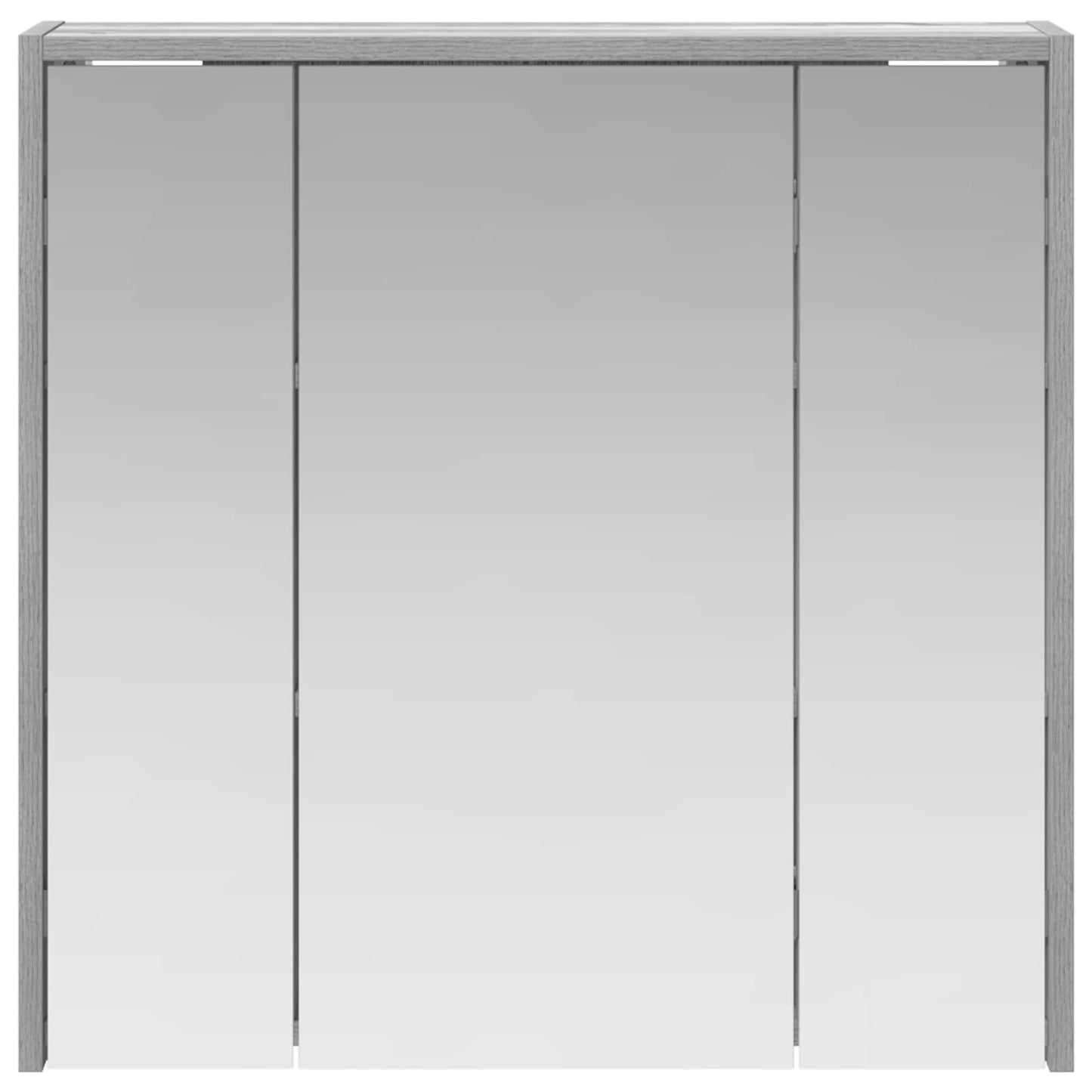 Bathroom Mirror Cabinet Grey Sonoma 63.5 x 16 x 62.5 cm
