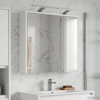 Bathroom Mirror Cabinet White 63.5 x 16 x 62.5 cm